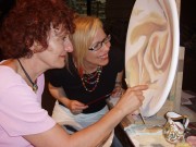 dipingere, che passione! colori sulla maiolica