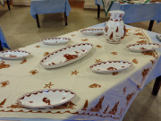 Servizio per il pesce in ceramica color ruggine Servizio per il pesce in ceramica color ruggine