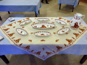 Servizio per il pesce in ceramica color ruggine Servizio per il pesce in ceramica color ruggine