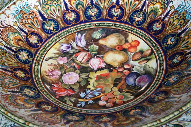 still life bowl, artistic pottery inspired by Caravaggio