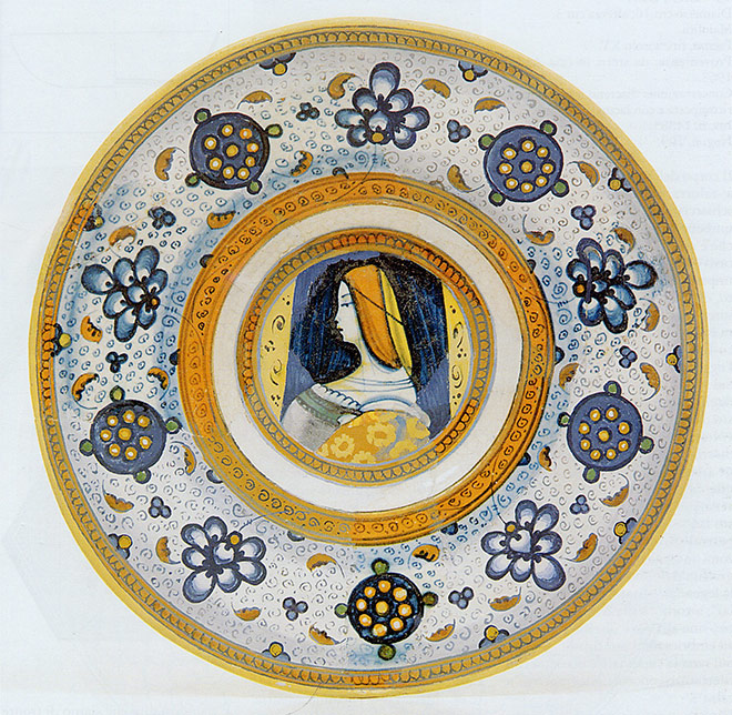 piatto decoro Palmetta, Faenza, XVI secolo