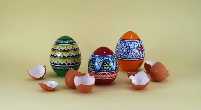 uova pasquali maiolica 2020