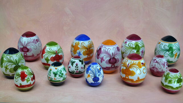 Easter eggs 2021 in ceramic - La Vecchia Faenza