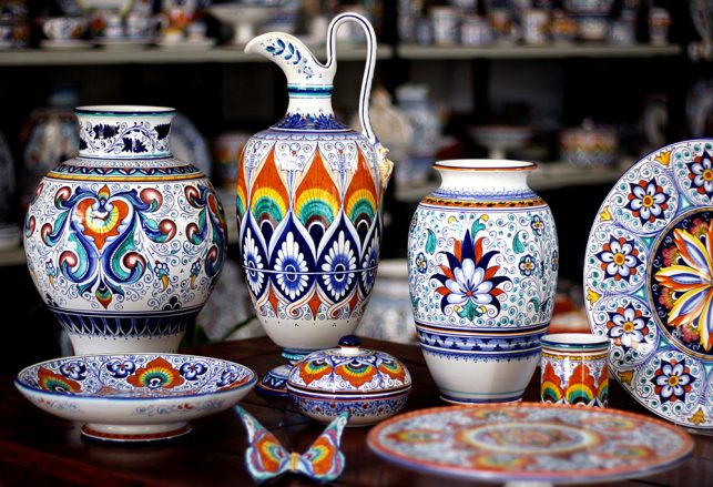 ceramiche La Vecchia Faenza - Gruppo Tradizionale Palmetta e Pavona