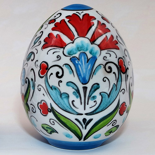 Easter eggs 2022 in blu Faenza ceramic