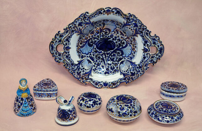 idee regalo in ceramica di Faenza, decorazione Melograno