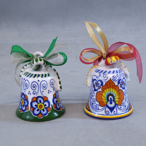 Campanelle natalizie in ceramica