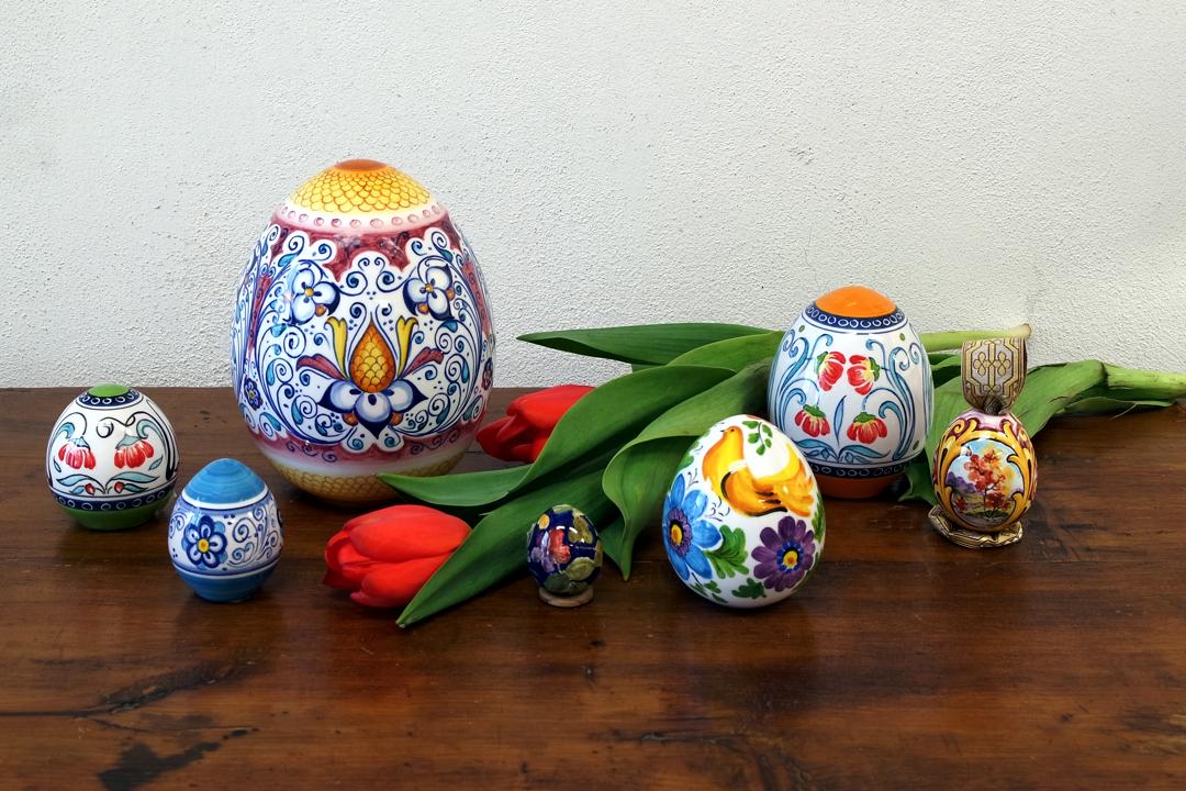 Uova di Pasqua 2023 uova di pasqua in maiolica di Faenza 2023