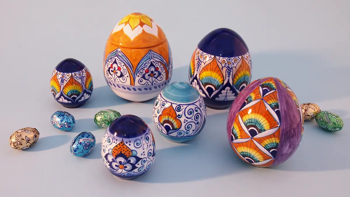 le Uova di Pasqua 2025 in ceramica di La Vecchia Faenza